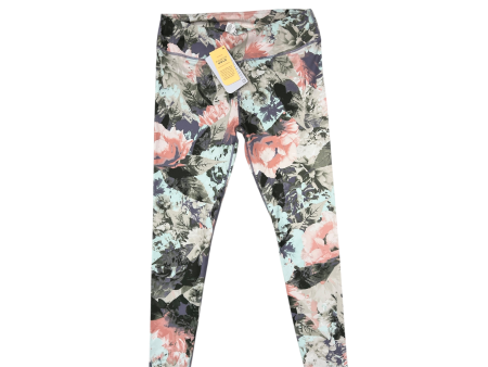 Athletic Leggings By Fabletics In Floral Print, Size: L Discount