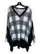 Top Long Sleeve By White Birch In Black & White, Size: Xl For Discount