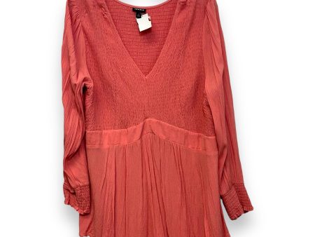 Top Long Sleeve By Torrid In Salmon, Size: 2x Cheap