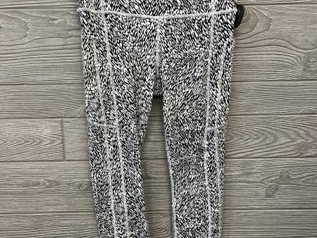 Athletic Leggings Capris By Athleta In Black & White, Size: M on Sale