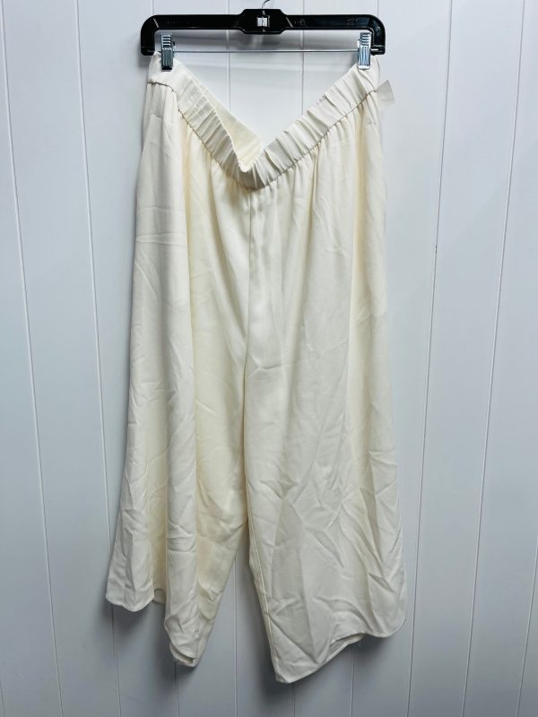 Pants Wide Leg By Eileen Fisher In Taupe, Size: 1x Online Hot Sale