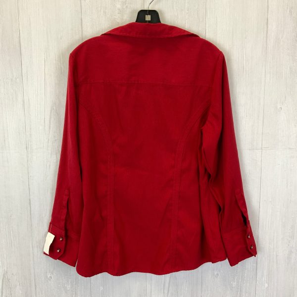 Sweater By Avenue In Red, Size: 1x Sale