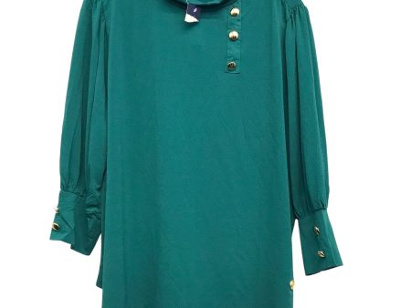 Top 3 4 Sleeve By Adrienne Vittadini In Green, Size:3X Sale