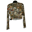 Top Long Sleeve By Shein In Floral Print, Size: M For Cheap