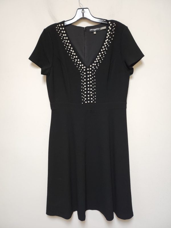 Dress Designer By Karl Lagerfeld In Black & White, Size: M Cheap