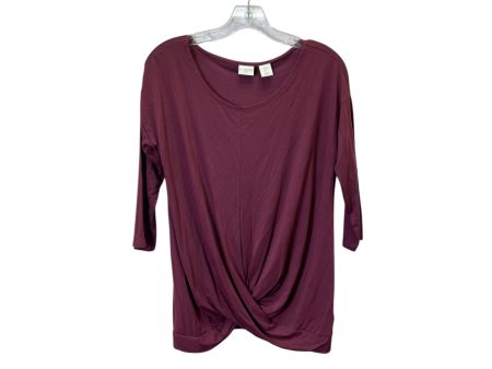 Top Ls By St Tropez In Purple, Size:S Cheap