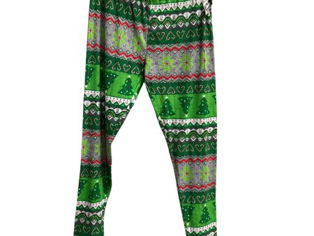 Pants Leggings By Time And Tru In Multi-colored, Size: L Supply