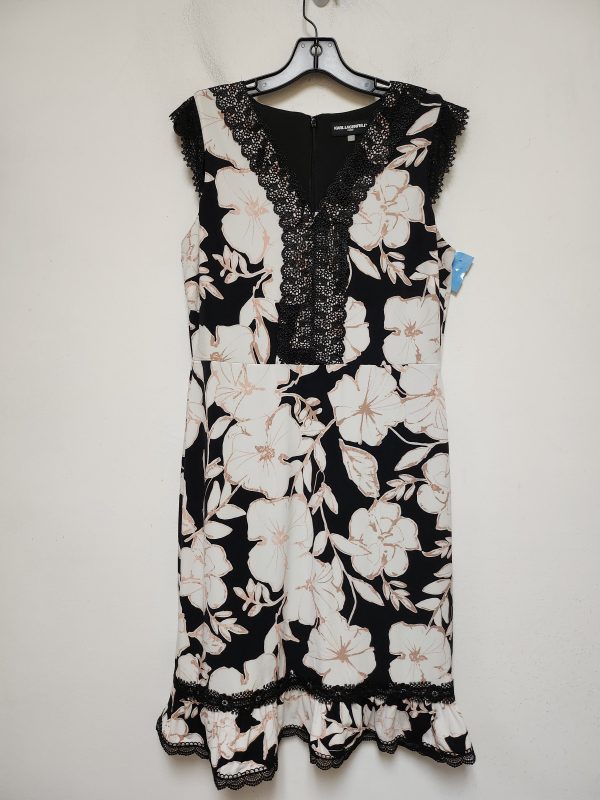 Dress Designer By Karl Lagerfeld In Floral Print, Size: M For Cheap