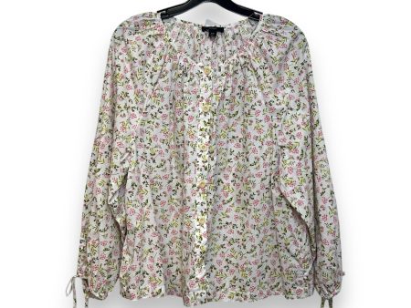 Top Short Sleeve By J Crew In Flowered, Size: Xxl Sale