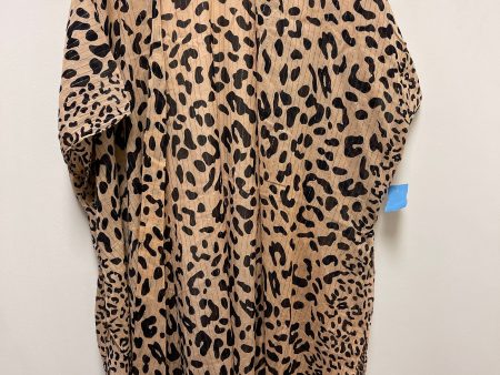 Kimono By Clothes Mentor In Leopard Print, Size: Osfm Hot on Sale