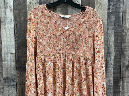 Top Long Sleeve By Sonoma In Orange, Size: S Cheap