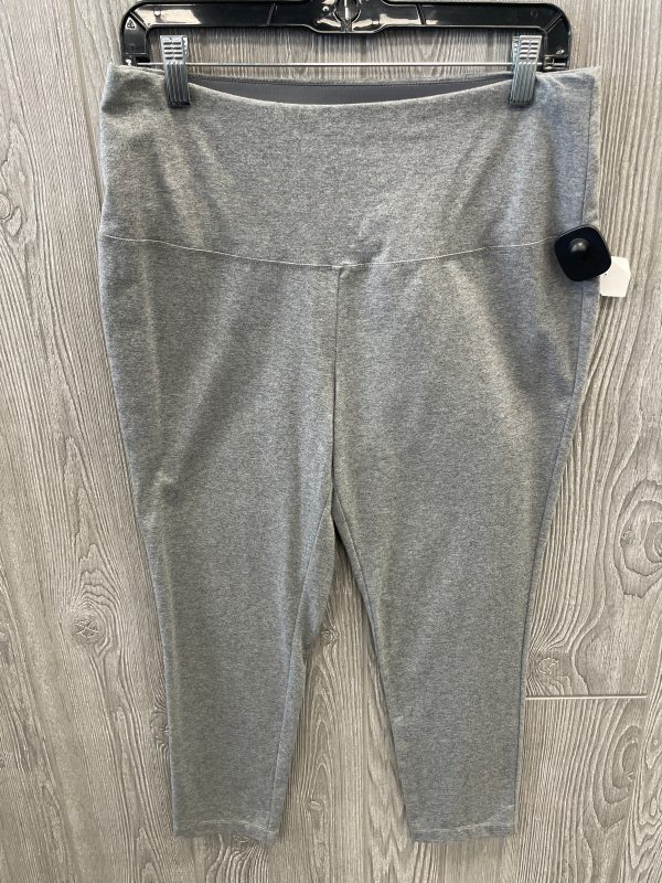 Athletic Leggings By Zenergy By Chicos In Grey, Size: M Supply