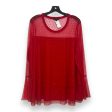 Top Long Sleeve By Lane Bryant In Red, Size: 22 24 Online