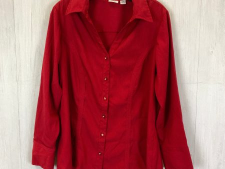 Sweater By Avenue In Red, Size: 1x Sale