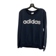 Athletic Sweatshirt Crewneck By Adidas In Navy, Size: L Sale