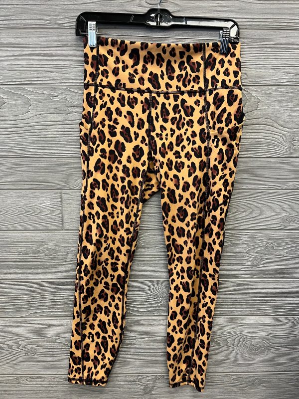 Athletic Leggings By Fabletics In Animal Print, Size: M For Discount