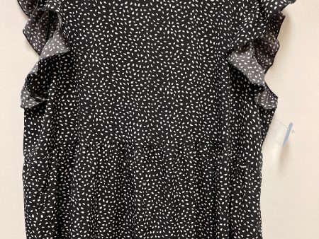 Top Short Sleeve By Shein In Black & White, Size: 3x Supply