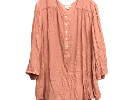 Top Ls By Pure Jill In Orange, Size:Xl Fashion