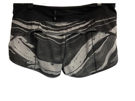 Athletic Shorts By Lululemon In Black & Grey, Size: M Online