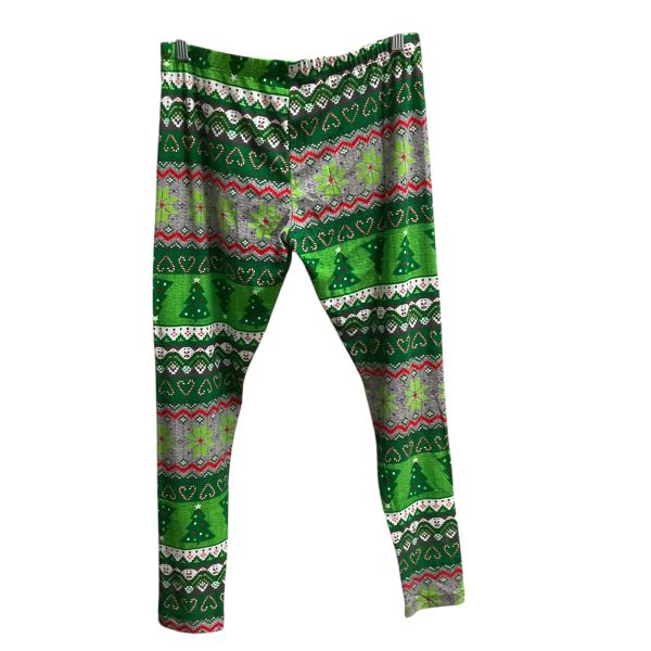 Pants Leggings By Time And Tru In Multi-colored, Size: L Supply