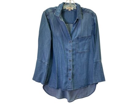 Top Ls By Cloth & Stone In Blue, Size:S Hot on Sale