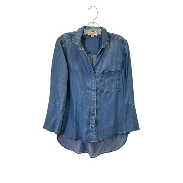 Top Ls By Cloth & Stone In Blue, Size:S Hot on Sale