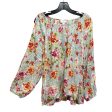 Cold Shoulder Top Long Sleeve By J. Jill In Floral Print, Size: 2x Cheap