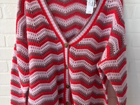 Sweater By Maurices In Pink & White, Size: Xxl Online