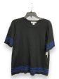 Sweater 2pc By Liz Claiborne In Black & Blue, Size: L Supply