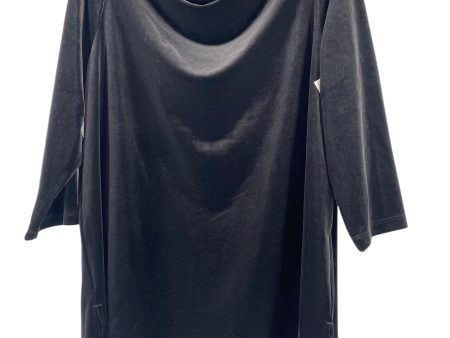 Top 3 4 Sleeve By Chicos In Black, Size: 2 Supply