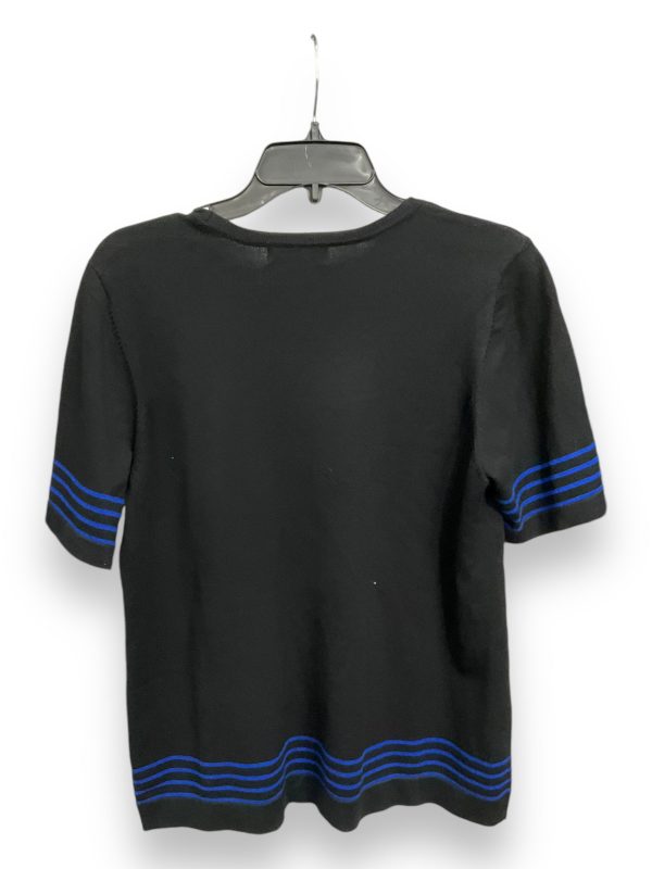 Sweater 2pc By Liz Claiborne In Black & Blue, Size: L Supply