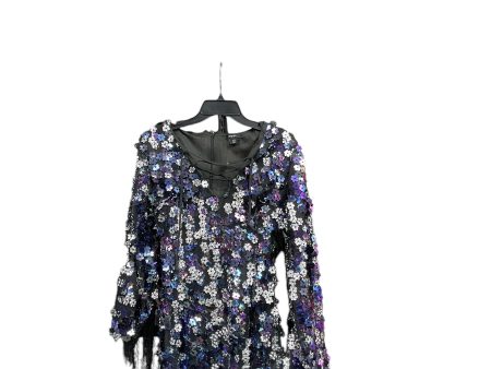 Dress Party Short By Nasty Gal In Black & Blue, Size: 6 Online Sale