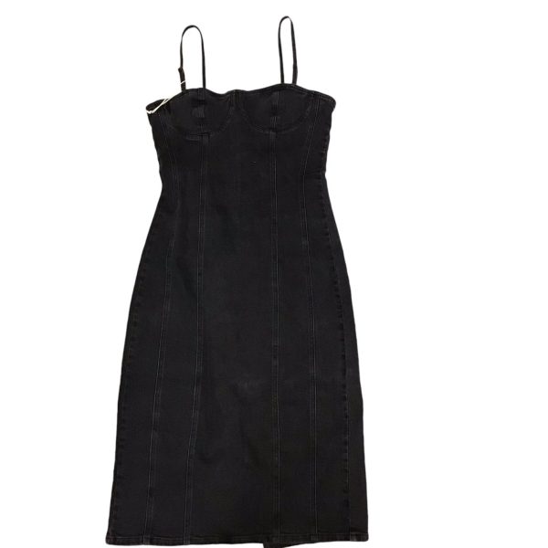 Dress Casual Midi By Clothes Mentor In Black Denim, Size: Xl Online Hot Sale