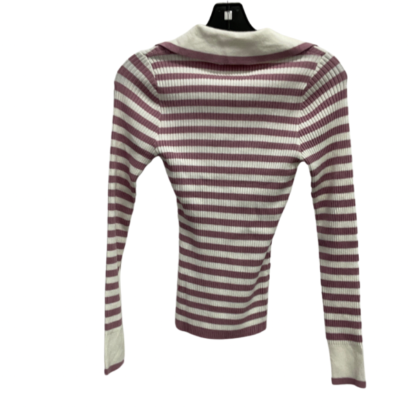 Sweater By Clothes Mentor In Purple & White, Size: S Discount