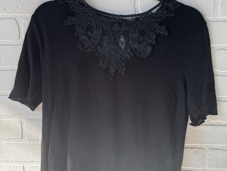 Sweater Short Sleeve By Zara In Black, Size: M Sale