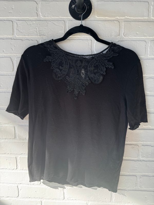 Sweater Short Sleeve By Zara In Black, Size: M Sale