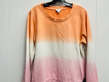 Sweater By J. Crew In Orange & Pink, Size: M For Discount