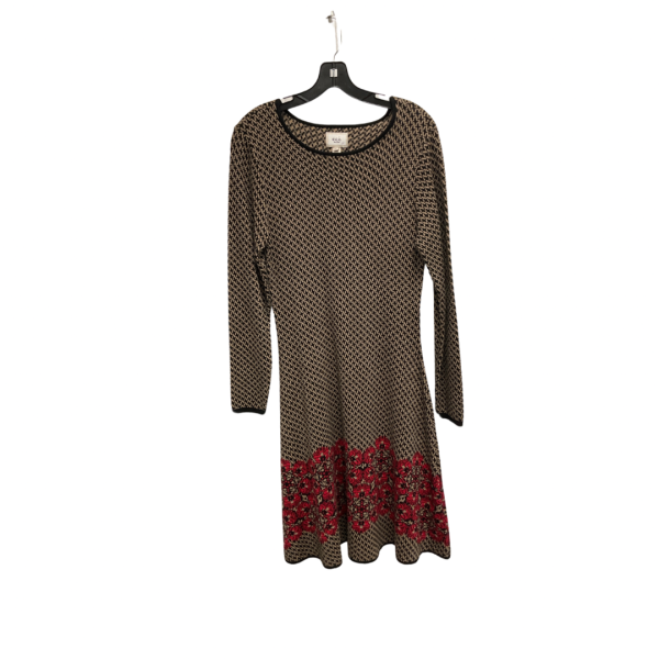 Dress Sweater By Eci In Black & Tan, Size: L For Discount