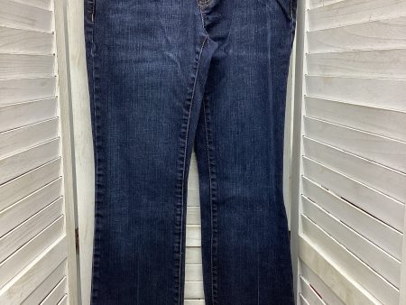 Jeans Boot Cut By Loft In Blue Denim, Size: 4 For Cheap