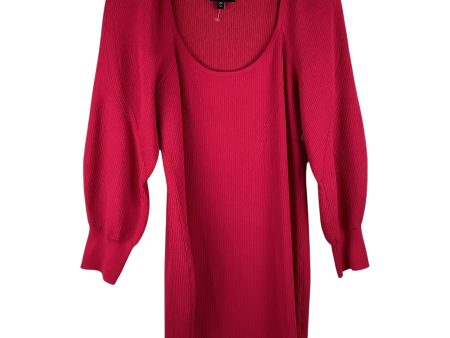 Dress Sweater By Express In Pink, Size: L Fashion