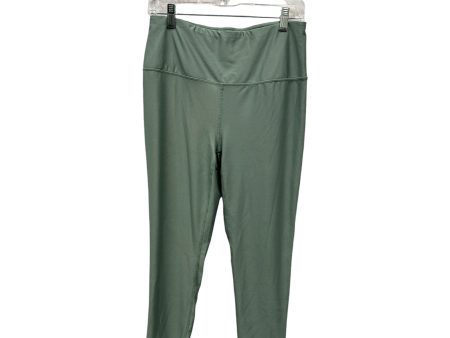 Athletic Leggings Capris By Reebok In Green, Size:L For Discount