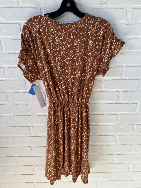 Dress Casual Short By FRENCH GREY In Brown & White, Size: M Online Sale