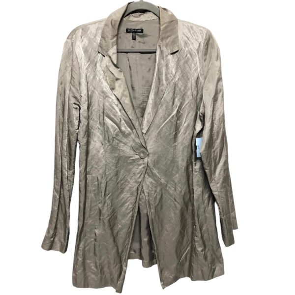 Blazer By Eileen Fisher In Grey, Size: M Fashion