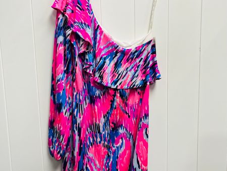 Dress Designer By Lilly Pulitzer In Blue & Pink, Size: Xs Discount