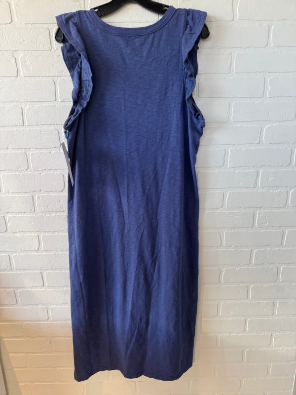 Dress Casual Midi By Universal Thread In Blue, Size: L Cheap