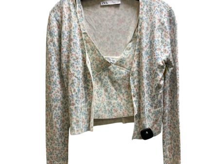 Sweater 2pc By Zara In Floral Print, Size: S Cheap