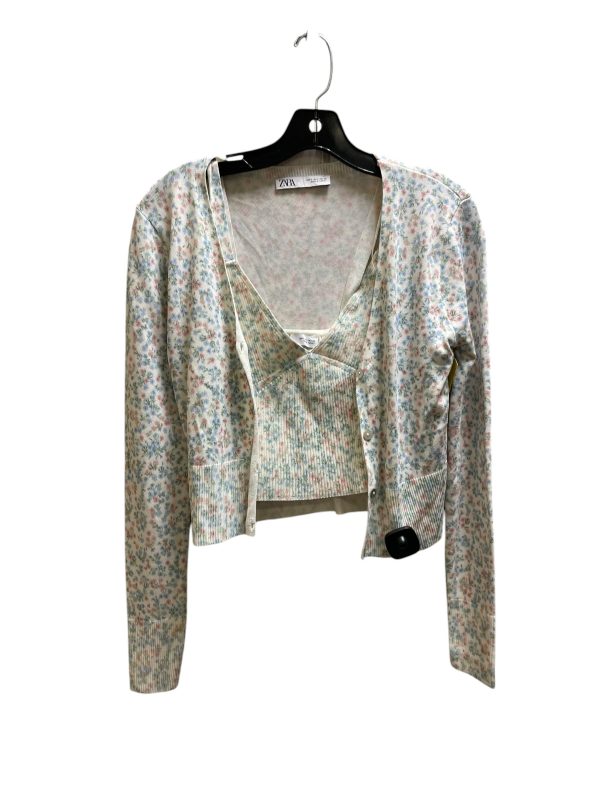 Sweater 2pc By Zara In Floral Print, Size: S Cheap