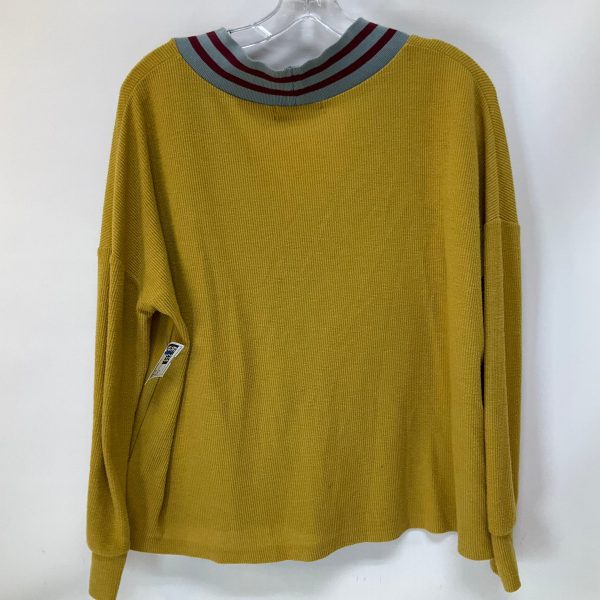 Top Long Sleeve By Urban Outfitters In Yellow, Size: S For Discount