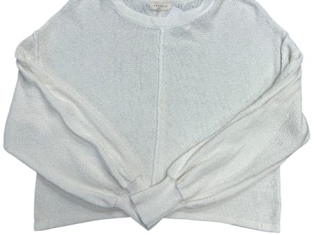 Sweater By Promesa In White, Size: S For Cheap