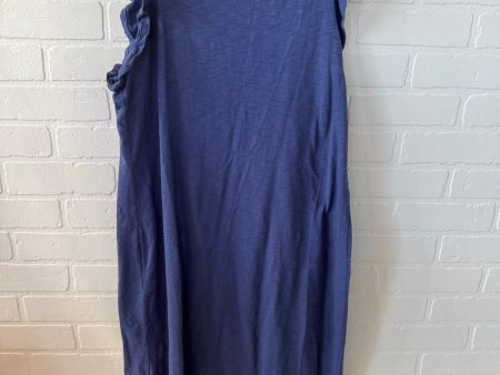 Dress Casual Midi By Universal Thread In Blue, Size: L Cheap